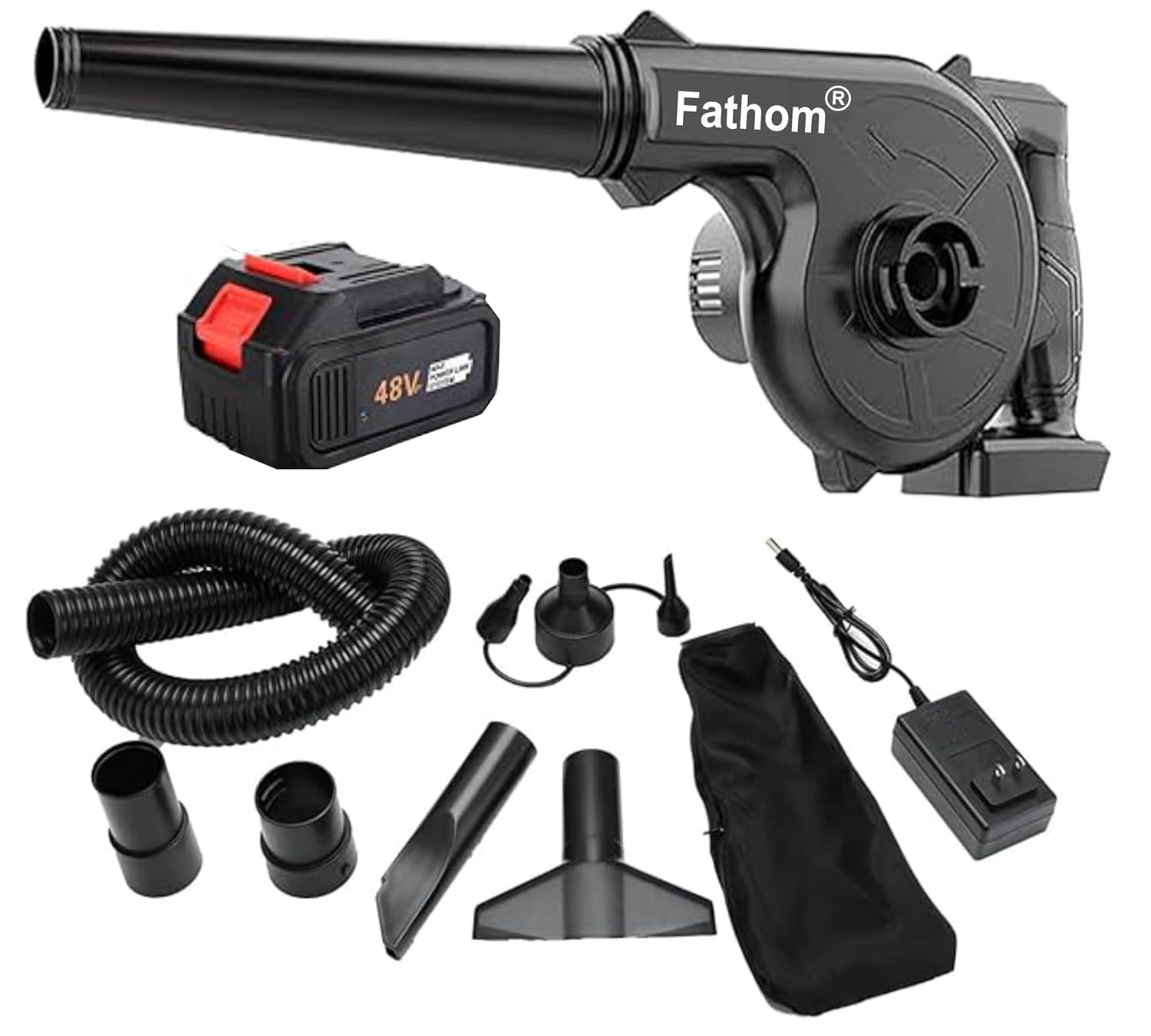 Cordless Blower | Rechargeable & Portable | Powerful Suction & Strong Airflow for Lawn, Home, Car, and Garden