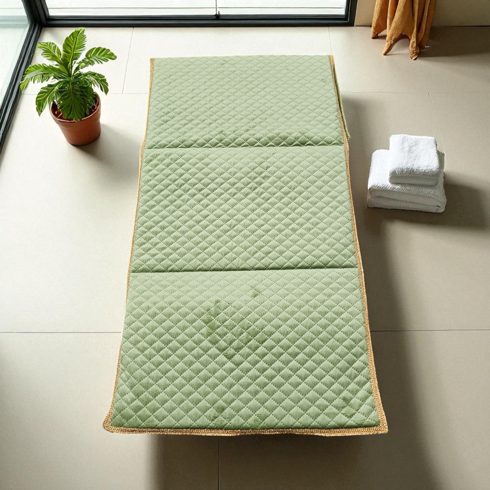 Foldable Prayer Mat with backrest – Travel-Friendly, Portable & Customizable (includes a bag)
