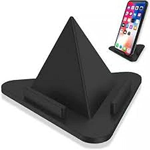 Portable Three-Sided Triangle Desktop Stand Mobile Paradise Universal Phone Pyramid Shape Holder Desktop Stand Mobile Holder (Pack of 2)