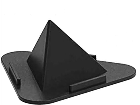 Portable Three-Sided Triangle Desktop Stand Mobile Paradise Universal Phone Pyramid Shape Holder Desktop Stand Mobile Holder (Pack of 2)