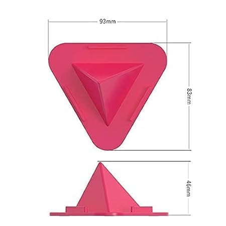 Portable Three-Sided Triangle Desktop Stand Mobile Paradise Universal Phone Pyramid Shape Holder Desktop Stand Mobile Holder (Pack of 2)