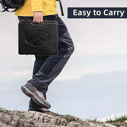 2-in-1 Camping Gas Stove, Dual Fuel Propane & Butane Portable Gas Stove for Home and Travel - Black