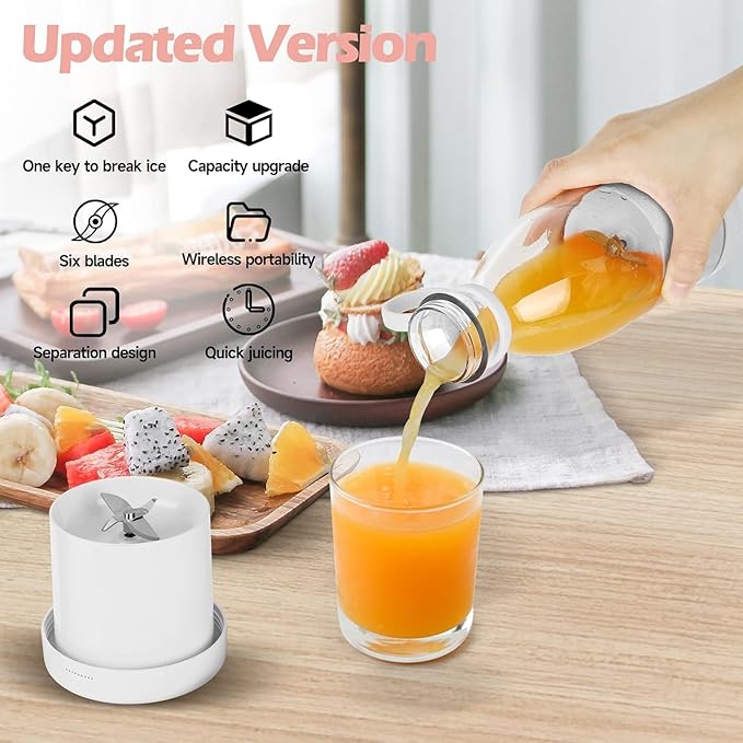 Portable Personal Blenders Fruits Mixer Rechargeable Mini USB Juicer and Grinder Electric Bottle Juicer (SZ-254)