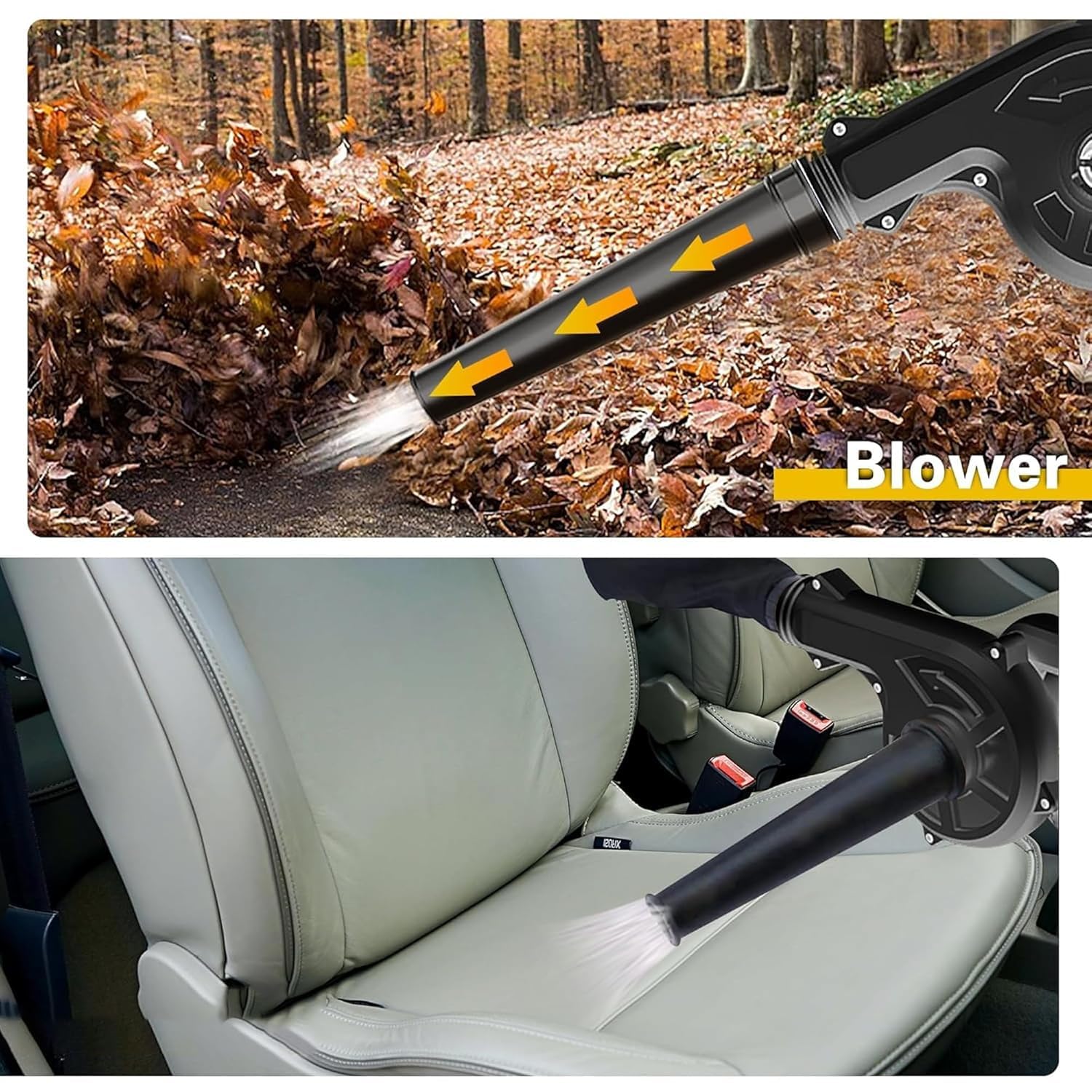 Cordless Blower | Rechargeable & Portable | Powerful Suction & Strong Airflow for Lawn, Home, Car, and Garden