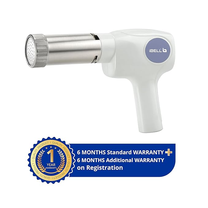 iBELL Electric Noodle Maker, Idiyappam Maker, 5 molds,2000 mAH, 50 Times,Cordless Spaghetti and Pasta Maker