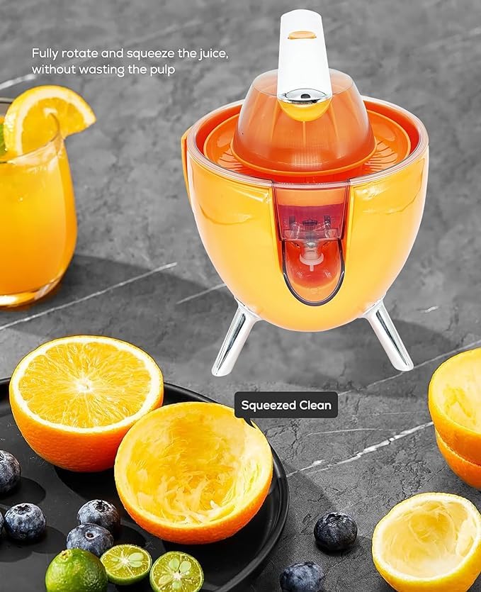 Clefairy Citrus Juicer 300W | Electric Orange Juicer with 2 Cones for Large & Small Fruits | Easy-to-Clean Lemon & Grapefruit Juice Machine
