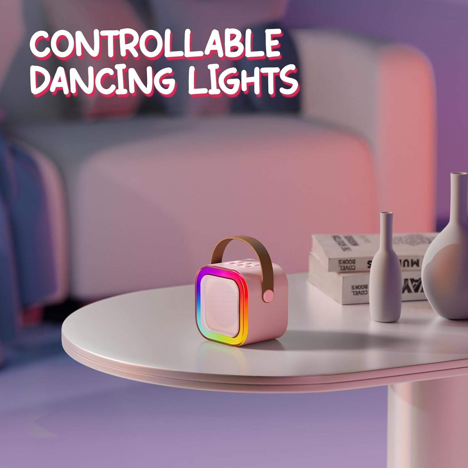 K-12 colorful wireless Bluetooth speaker with mic