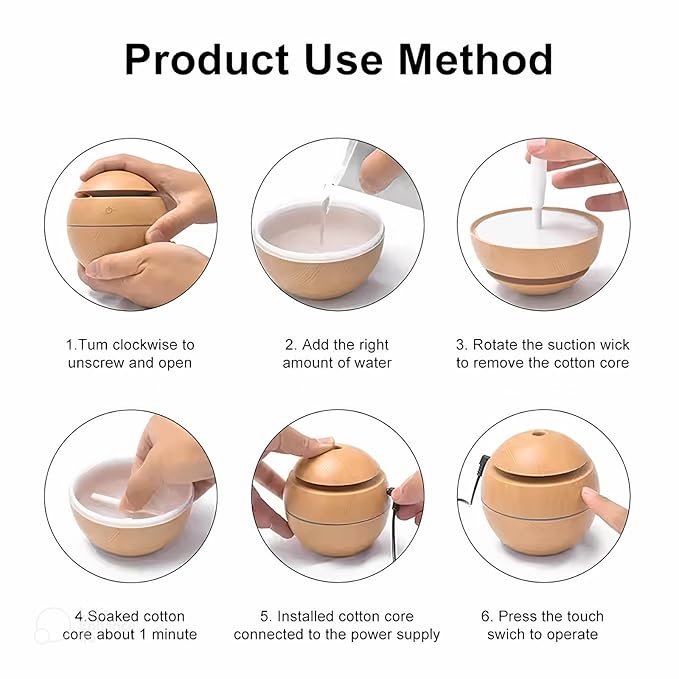 Wood Cool Mist Ultrasonic Humidifier (SZ-901)