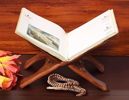 Quran Wooden Stand| reading Stand For All religiuos Holy books