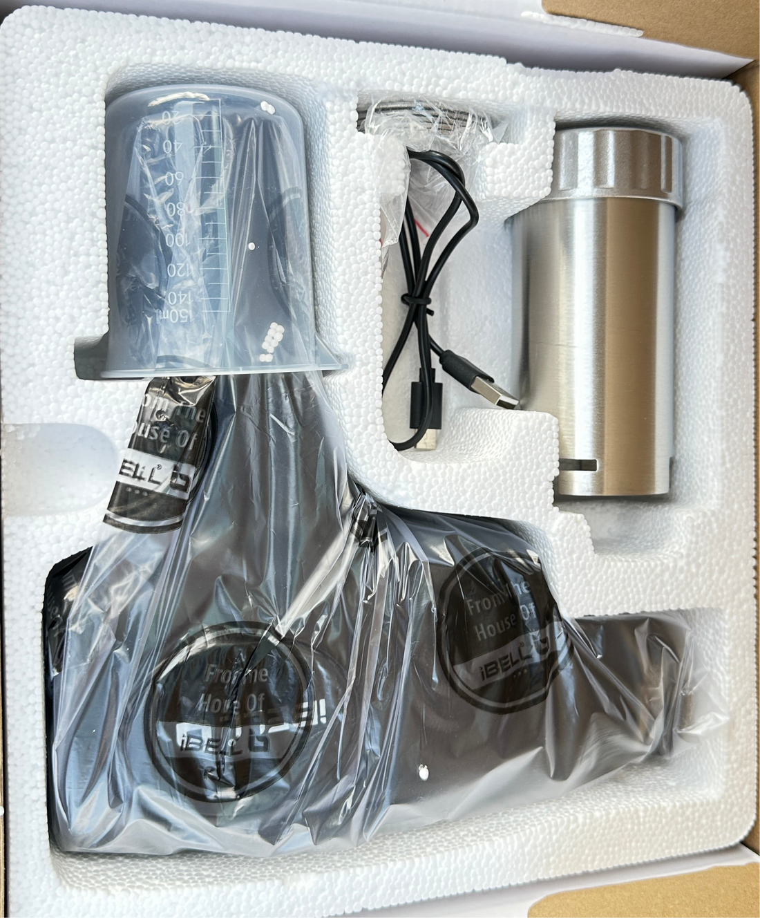 iBELL Electric Noodle Maker, Idiyappam Maker, 6 molds,2000 mAH, 50 Times,Cordless Spaghetti and Pasta Maker