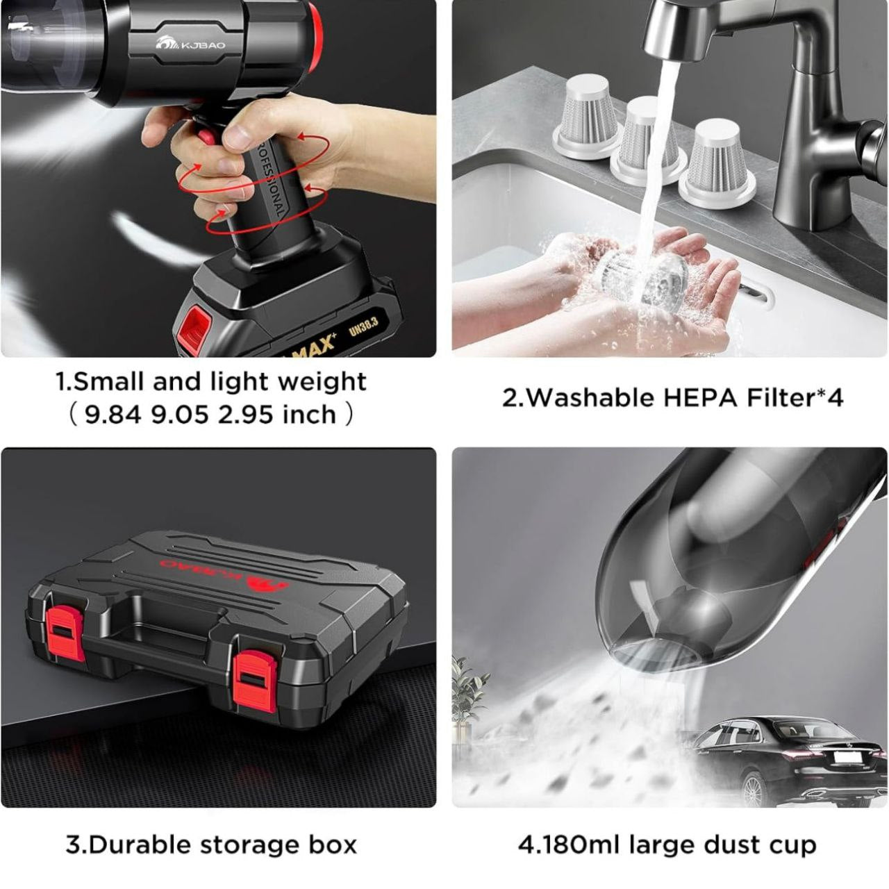 UVERworldセット 3 in 1 High Power Vacuum Cleaner Portable 18000PA Wireless