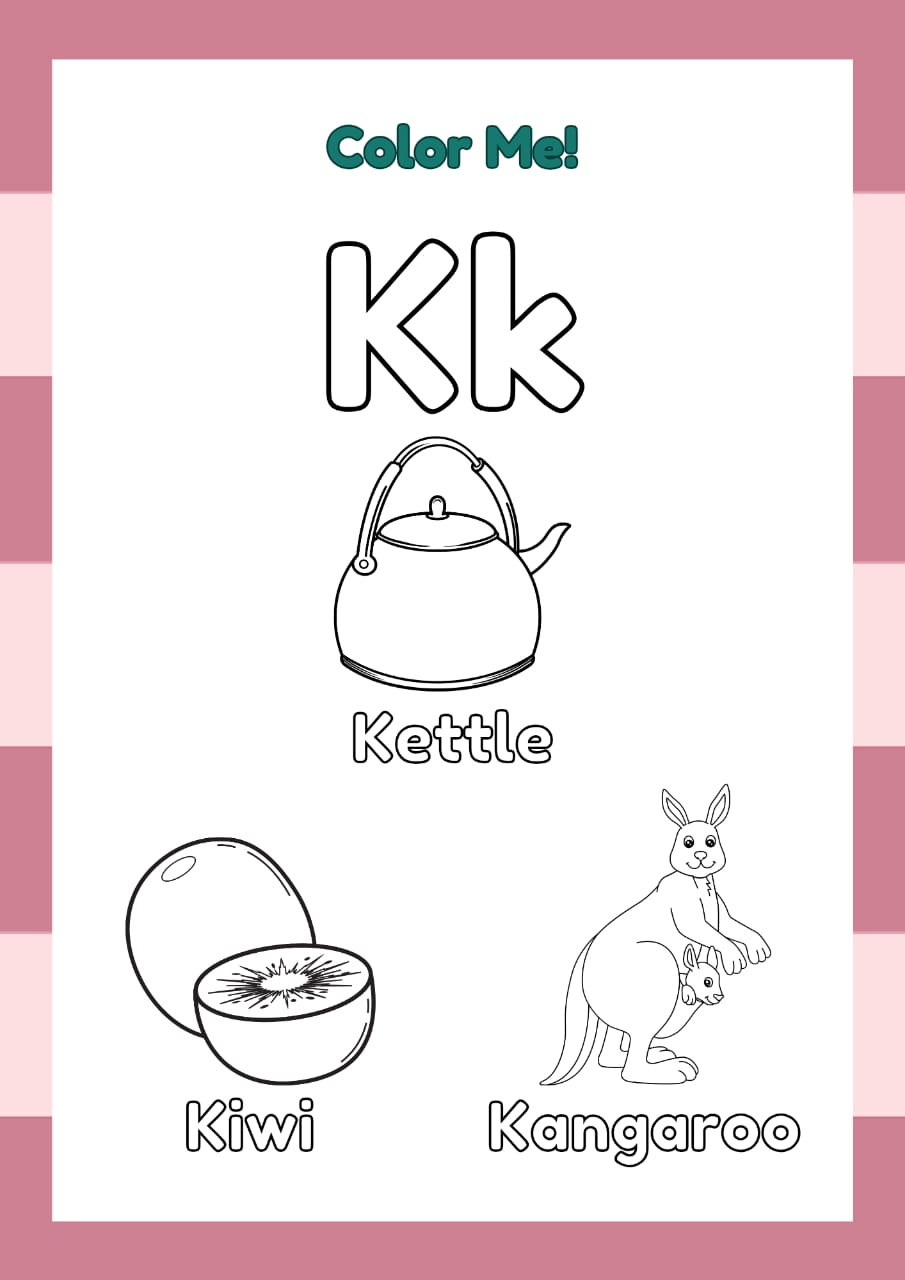 ABC Coloring Book for Kids – Fun & Educational Digital Download