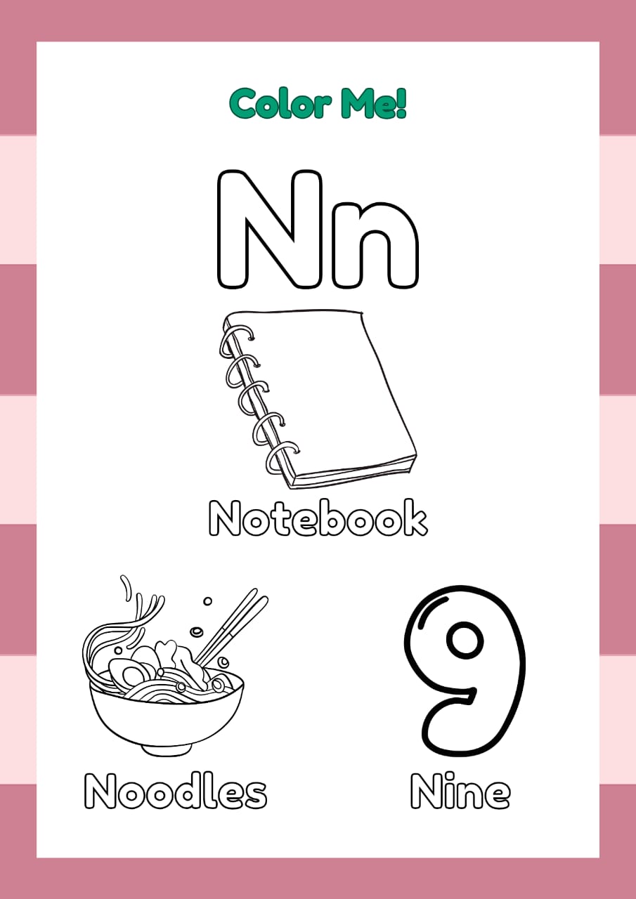 ABC Coloring Book for Kids – Fun & Educational Digital Download