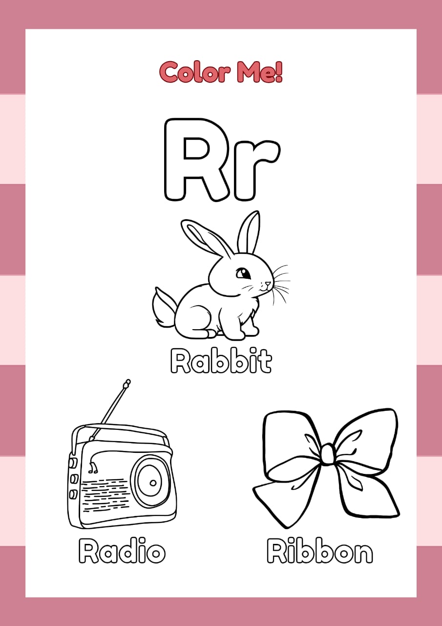 ABC Coloring Book for Kids – Fun & Educational Digital Download