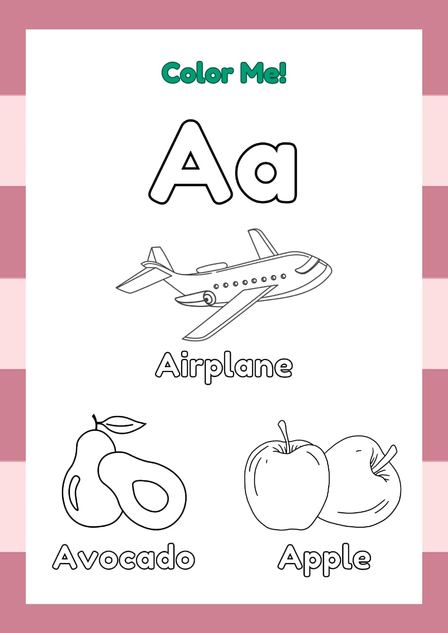 ABC Coloring Book for Kids – Fun & Educational Digital Download