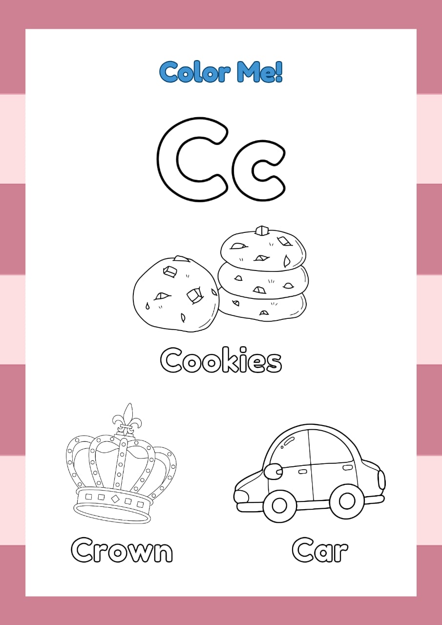 ABC Coloring Book for Kids – Fun & Educational Digital Download