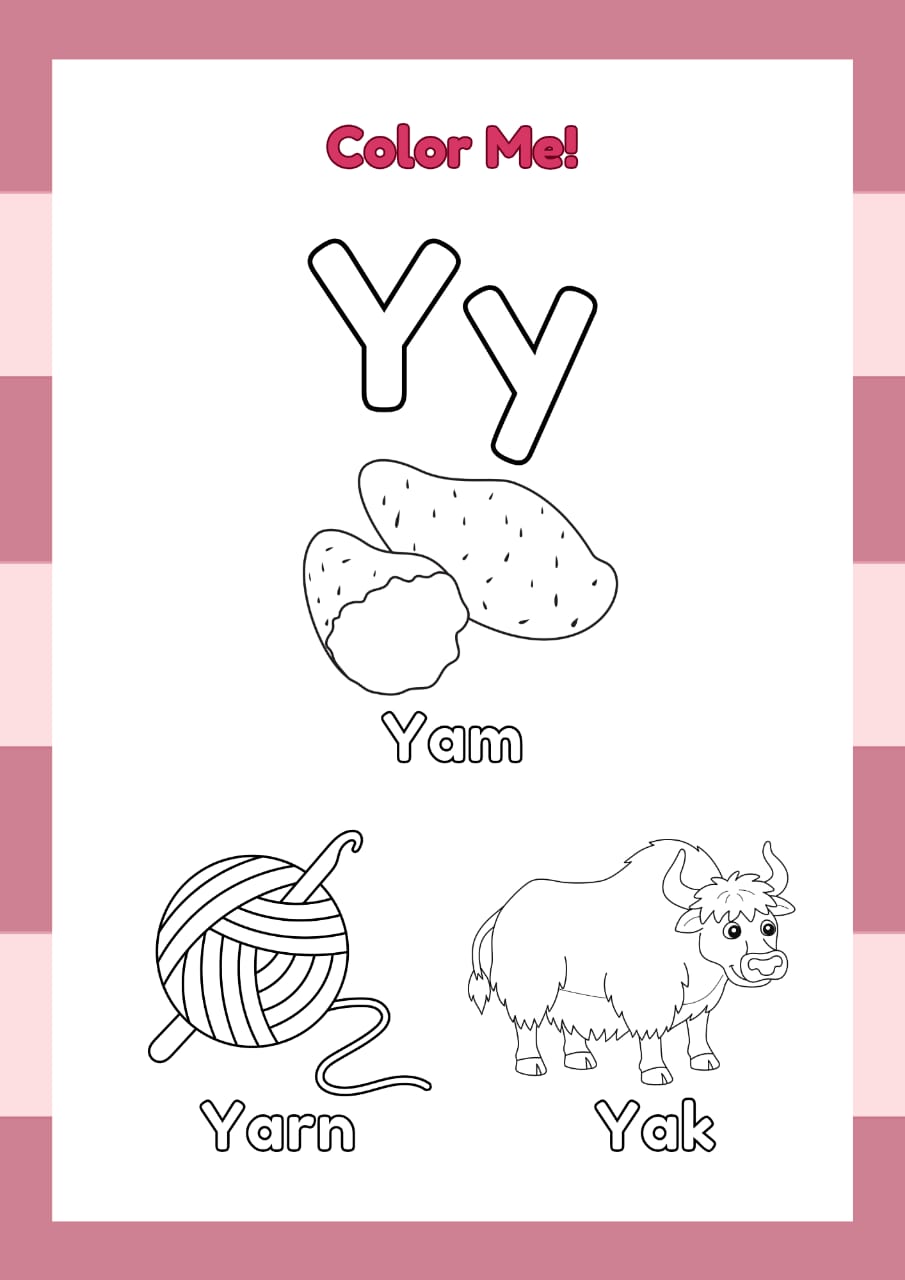 ABC Coloring Book for Kids – Fun & Educational Digital Download