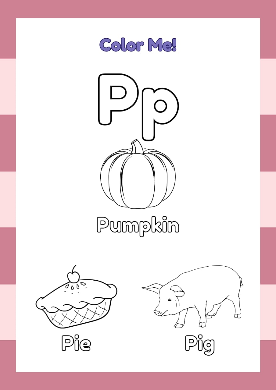 ABC Coloring Book for Kids – Fun & Educational Digital Download