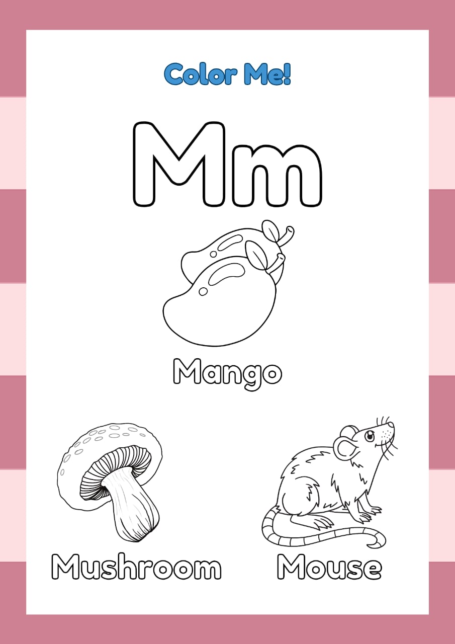 ABC Coloring Book for Kids – Fun & Educational Digital Download