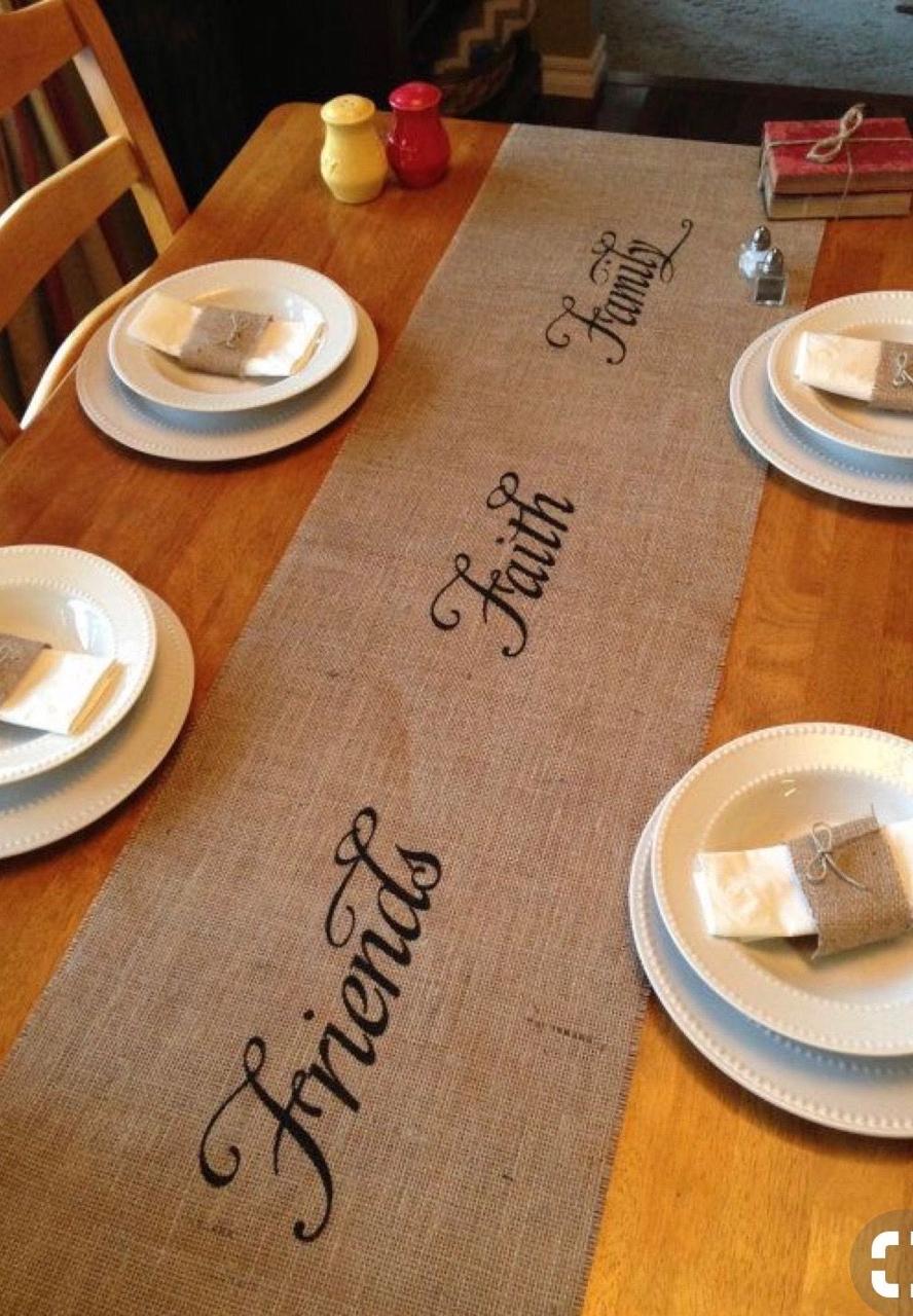 Customized Name Table Runners