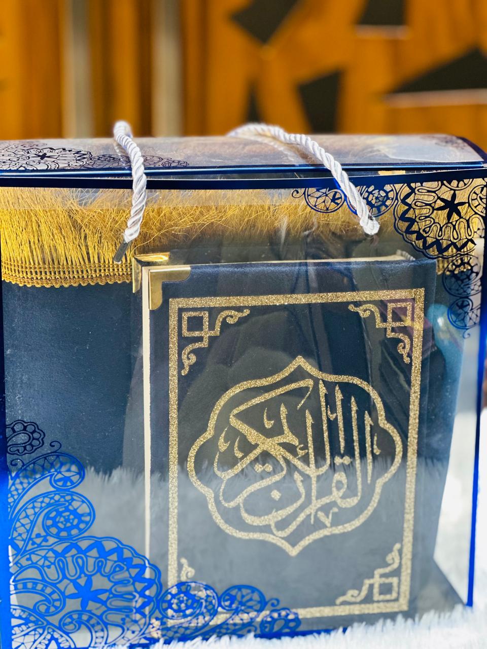Premium Quran, Prayer Mat, and Bookmark Set – Perfect Gift for Muslims
