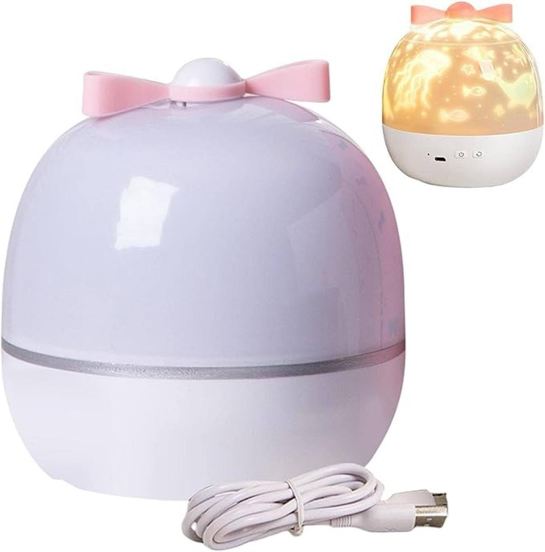 Kids Night Light Projector | Rotating Star Projector | Kids Bunny Projector Lamp | Rabbit Night Light Lamp | Romantic Led Projector Night Light | Kids Star Night Light | Projection Lamp | Star Projector with 360° Rotation Ceiling Light Projector