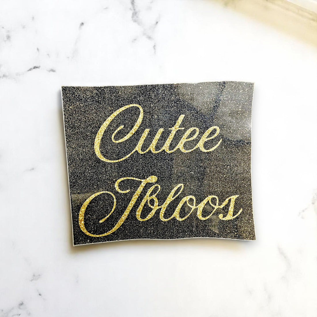 Golden Heating Name Stickers
