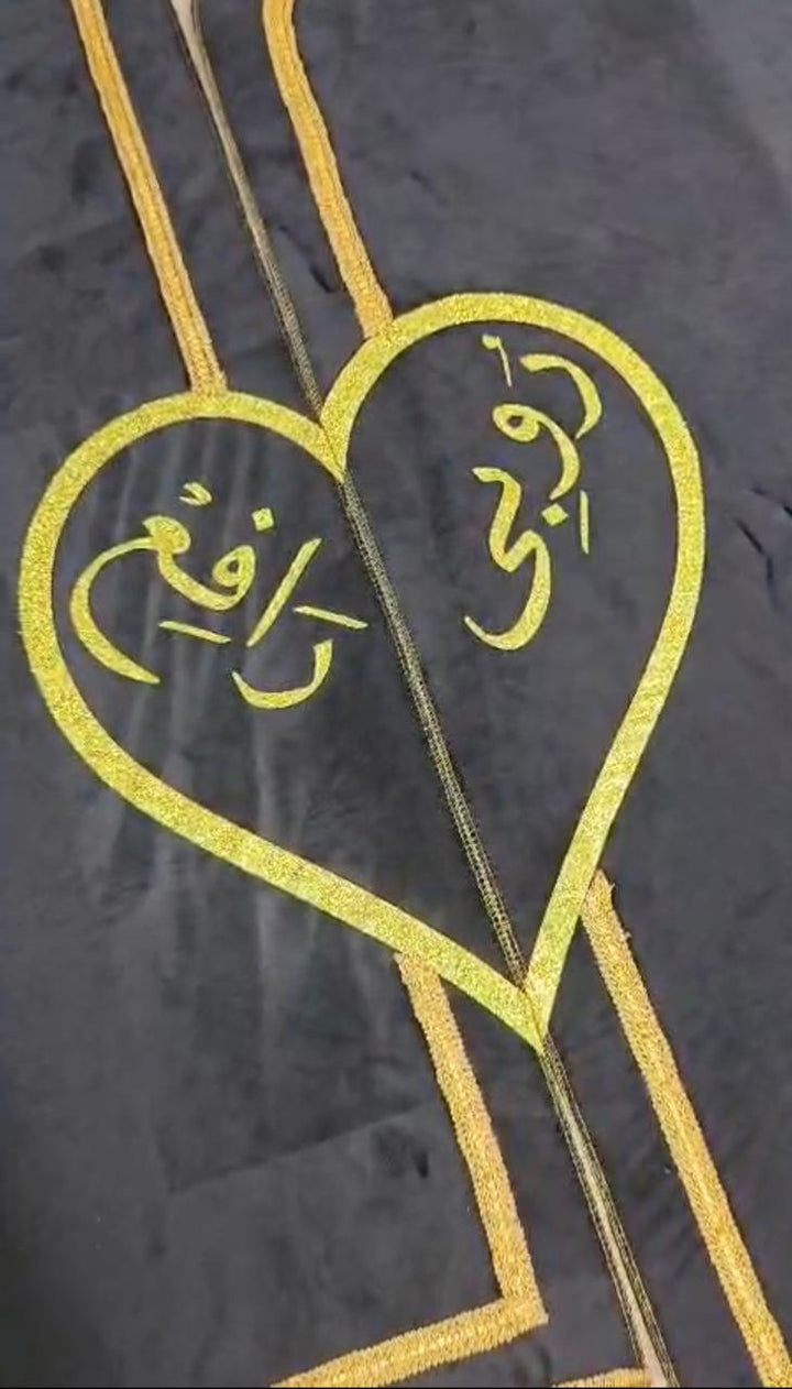 Couple Prayer Mat Set with Name Customization | Muslim Wedding Gift | His & Her Janamaz | Personalized Islamic Gift for Nikah or Engagement” (ADD COUPLE NAMES IN BELOW BOX)