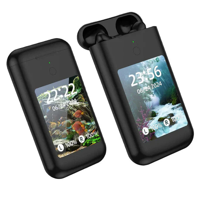 Earbuds With Powerbank and Display JV