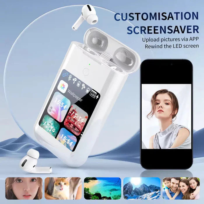 Earbuds With Powerbank and Display JV