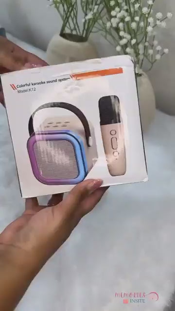 K-12 colorful wireless Bluetooth speaker with mic