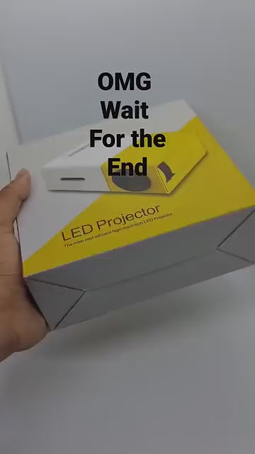 Portable Mini Home Theater LED Projector with Remote Controller, Support HDMI, AV, SD, USB Interfaces (Yellow)