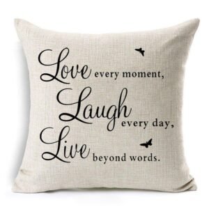 Throw Pillow With Custom Quotes (add the quotes below the text box given below)