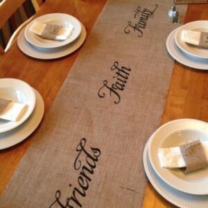 Customized Name Table Runners
